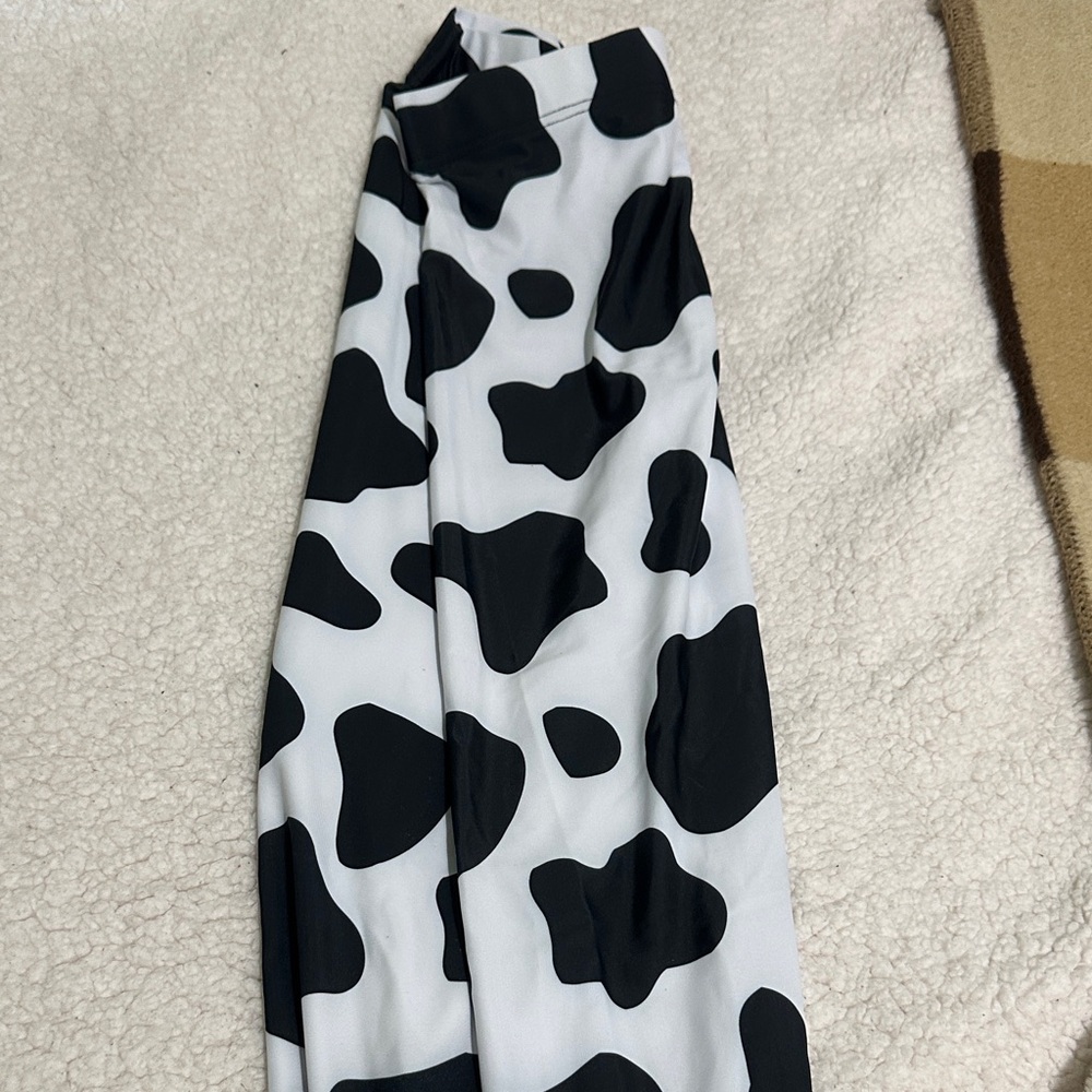Black and White Cow Print leggings